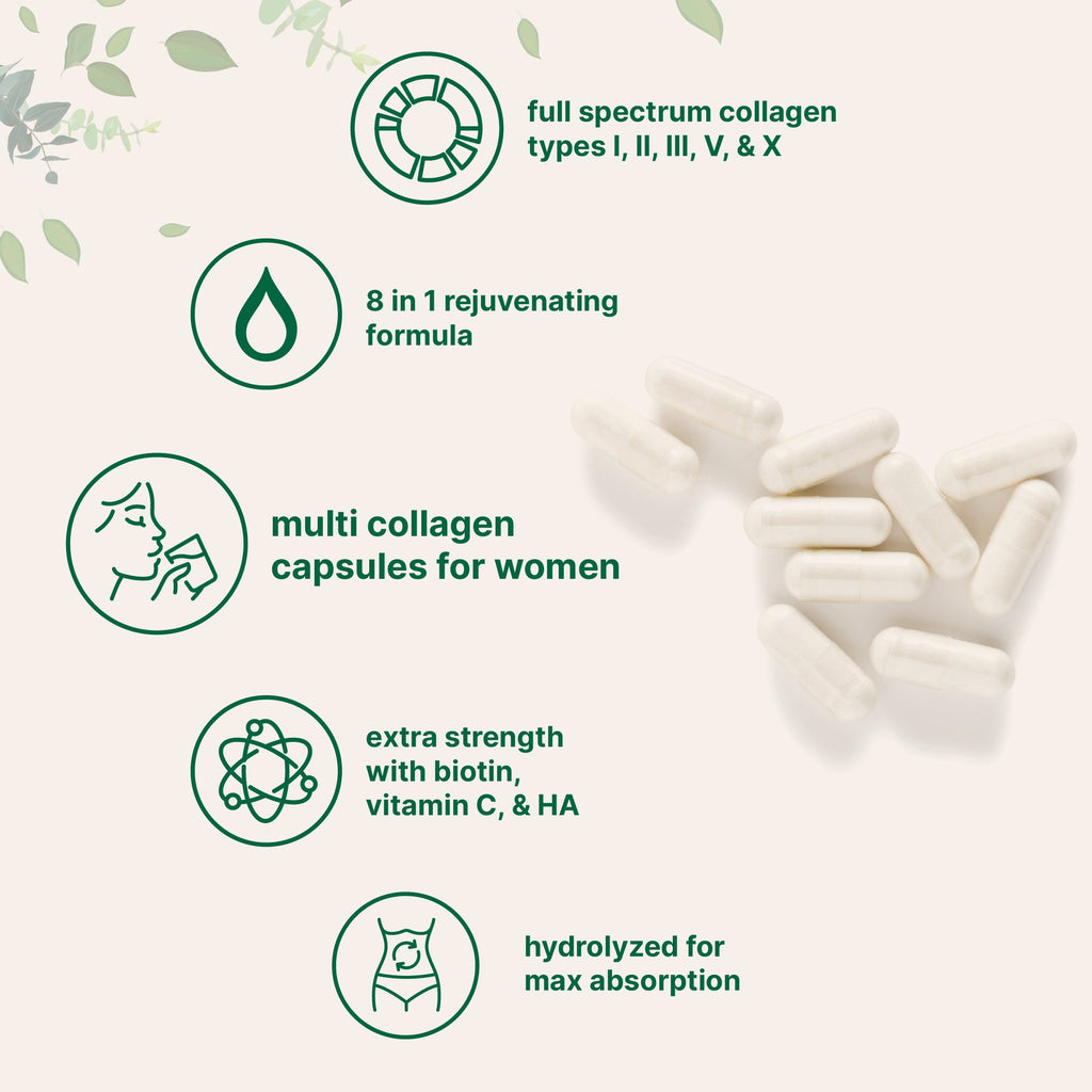 3-Pack Micro Ingredients Multi Collagen Complex (240 Capsules Each)