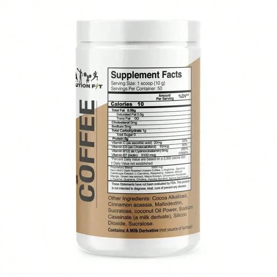 Evolution Coffee Cappuccino Flavor Beverage Creamy With L-Carnitine A Dietary Supplement Product