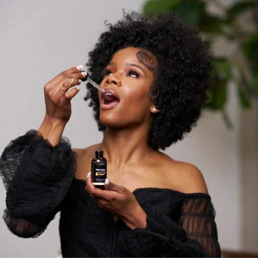 Gro & Glow Liquid Vitamins For Hair, Nails & Skin- With Biotin, Collagen And MSM