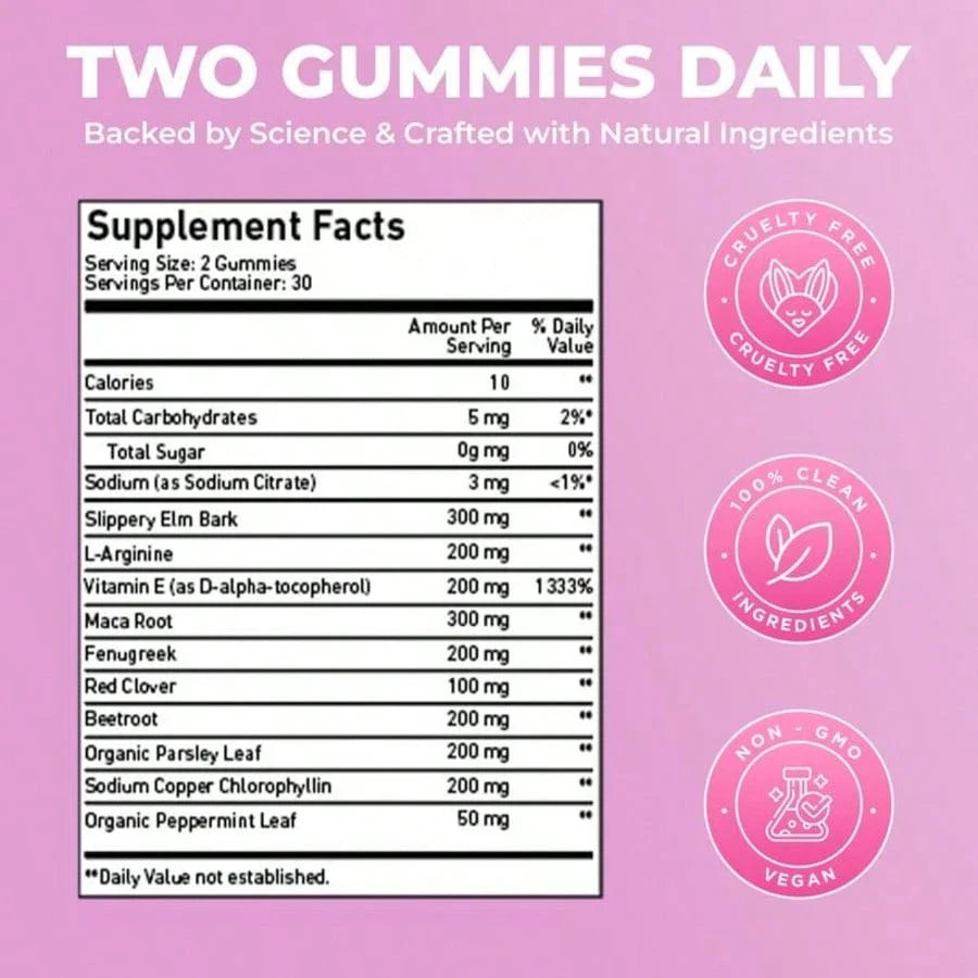 ProYoni Pheromone Gummies - Enhances Your Natural Pheromones From Within - 60 Count Mixed Berry Flavor