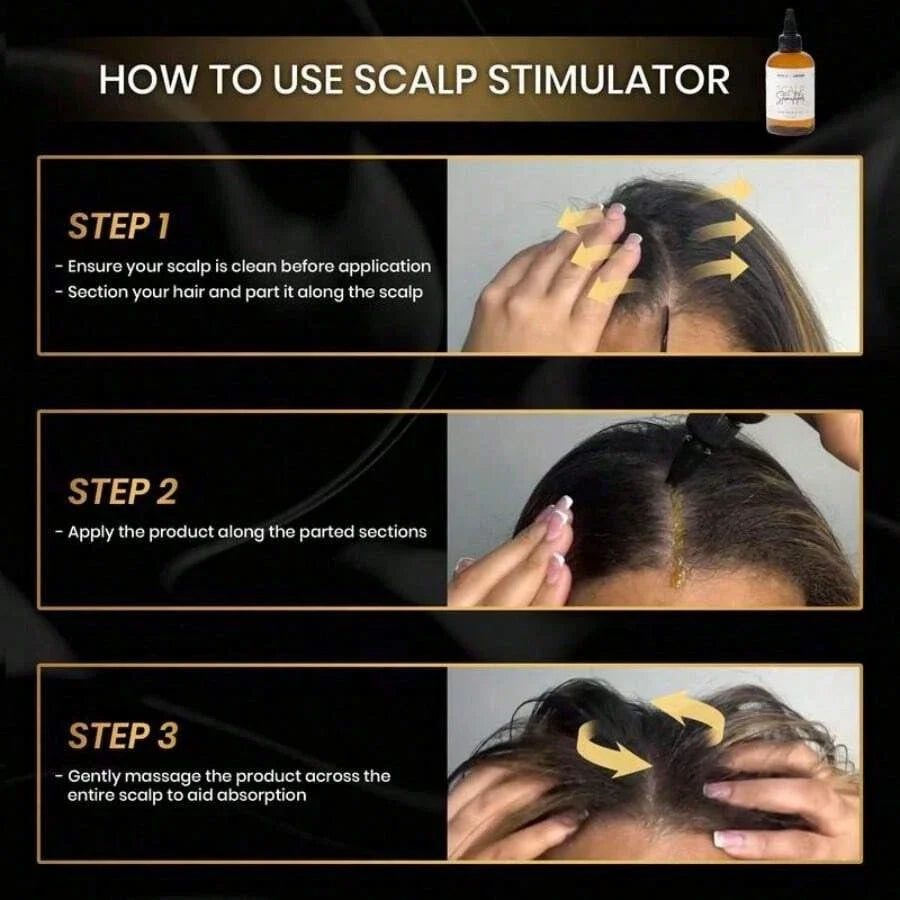BASK AND LATHER Scalp Stimulator - Lightweight Rosemary & Mint Blend For Thicker, Fuller Hair, Alopecia Support & Hair Regrowth