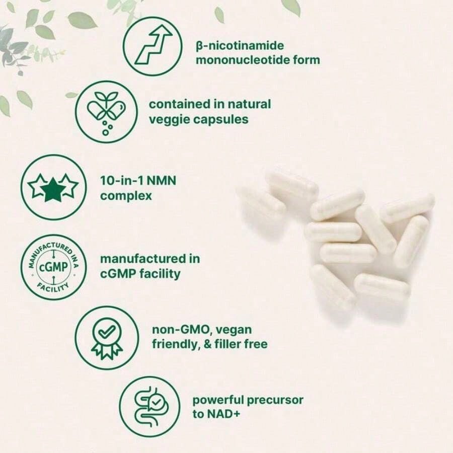 MOTHER'S DAY SPECIAL! MicroIngredients NMN 1000mg Per Serving, 120ct, Ultimate Wellness For Mom