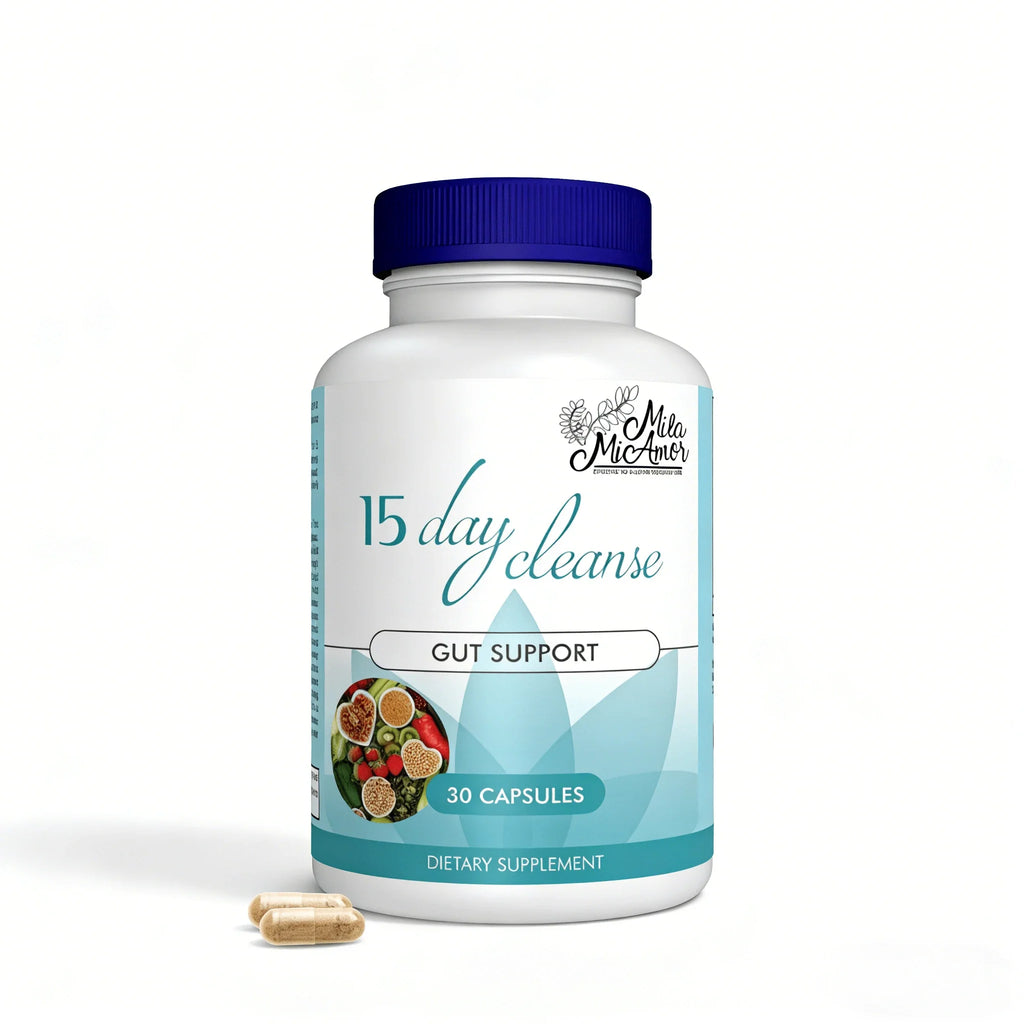Weight Loss Products 15 Day Cleanse Gut And Colon Support | Caffeine Free | Advanced Formula With Cascara Sagrada, & Psyllium Husk | 1 Bottle Of 30 Capsules