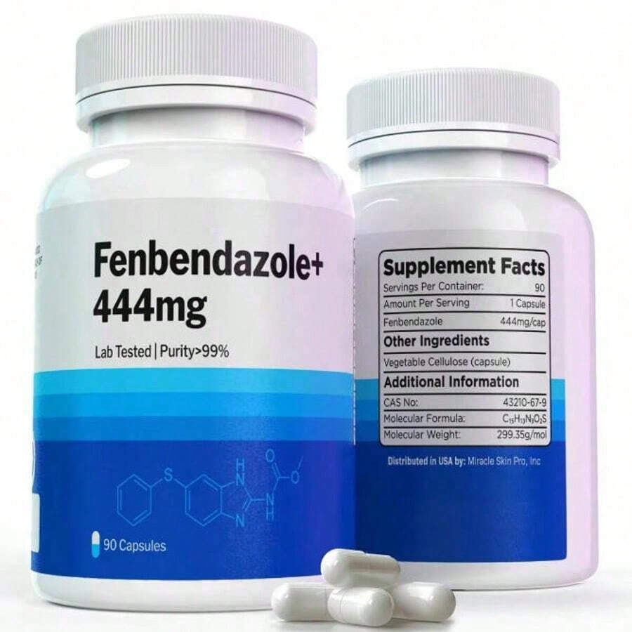 Fenben 444 Mg | 90 Count | 99% Purity I Lab Tested Supplement Dietary Fitness