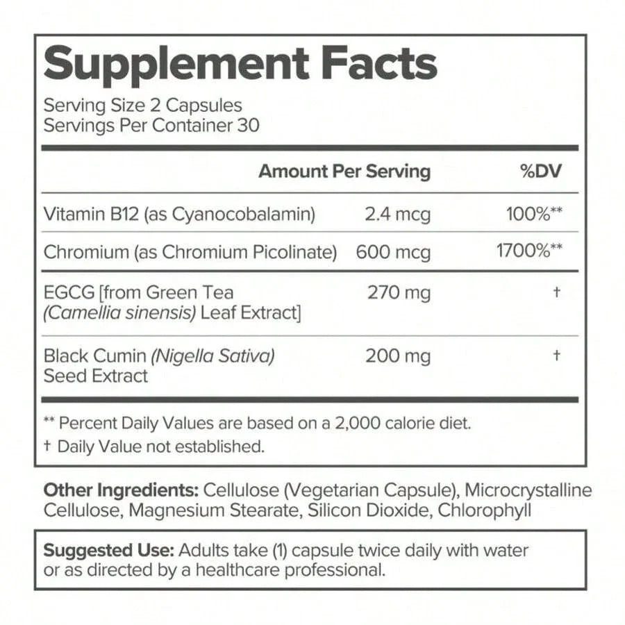 MOTO Metabolism Booster Capsules – 30-Day Supply For Fat Burning & Energy Support