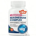 VEV DeepCalm Magnesium Complex 15-In-1 With Magnesium Glycinate, Citrate, Malate, Ashwagandha & L-Theanine, 120 Capsules"