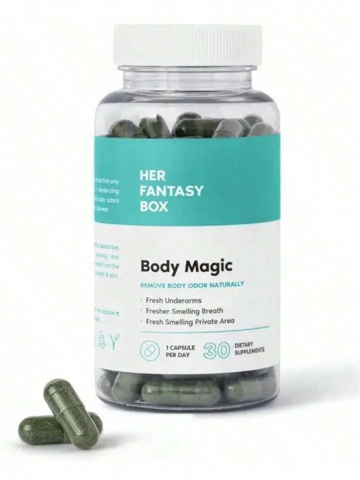 Chlorophyll Capsules - 30 Vegan Capsules For Detox, Digestion, Gut Health, Skin Support, And Oily Skin - Natural Energy Booster
