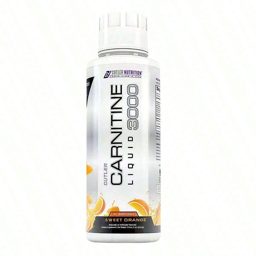 Cutler Nutrition Liquid L-Carnitine Supplement With Acetyl L-Carnitine & L-Carnitine Tartrate Forms - Pre Workout Formula For Optimal Absorption, Energy & Muscle Support, Buzz'in Orange Flavor