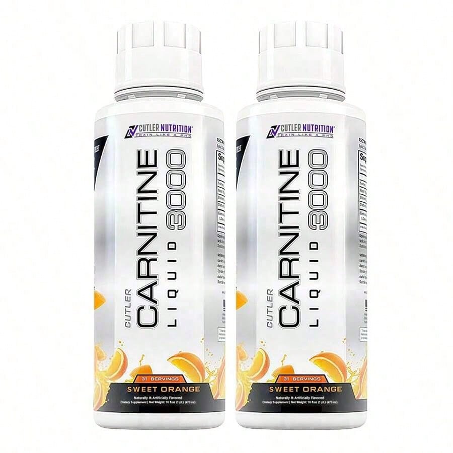 Cutler Nutrition Liquid L-Carnitine Supplement With Acetyl L-Carnitine & L-Carnitine Tartrate Forms - Pre Workout Formula For Optimal Absorption, Energy & Muscle Support, Buzz'in Orange Flavor