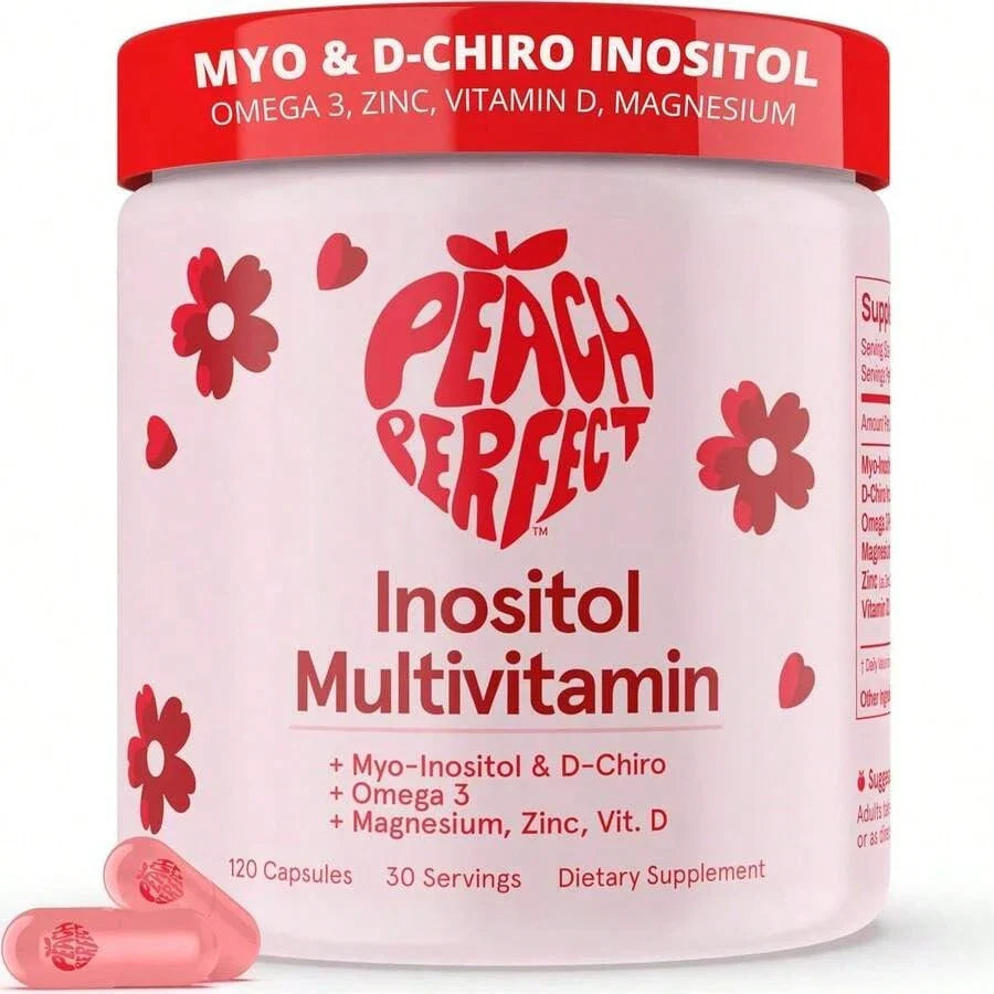 Inositol Powder Multivitamin, Pink Lemonade Flavor – 4g Myo & D-Chiro Inositol, DIM, Zinc, Magnesium Glycinate, Vitamin D3 – Supports Women's Health, Cycle, Energy[Free Shipping ]