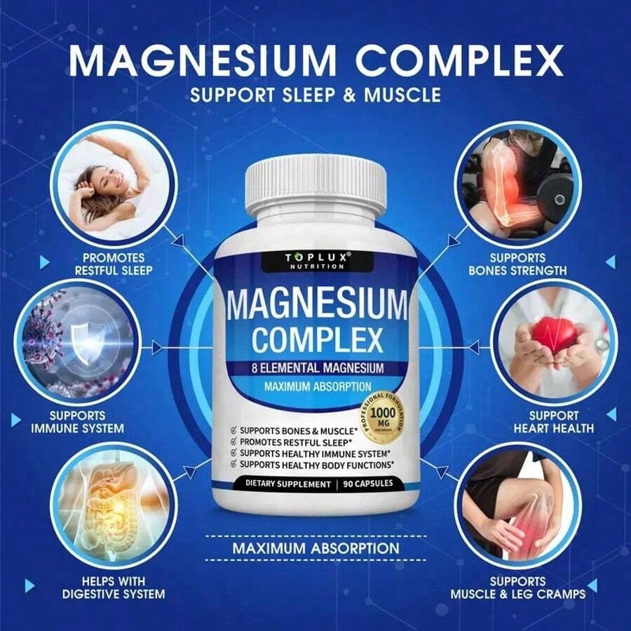 Magnesium Complex 8 EssentialMagnesium Supplement Fitness Edible