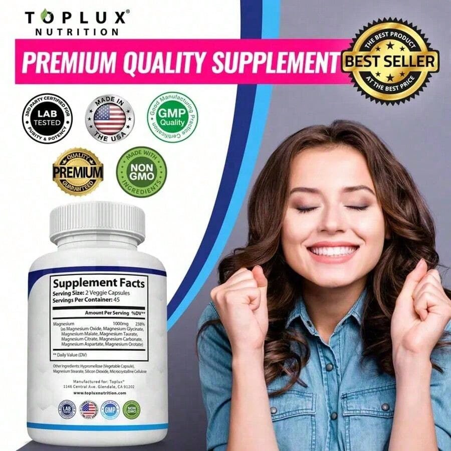 Magnesium Complex 8 EssentialMagnesium Supplement Fitness Edible