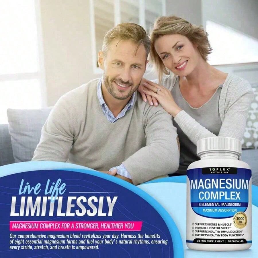 Magnesium Complex 8 EssentialMagnesium Supplement Fitness Edible