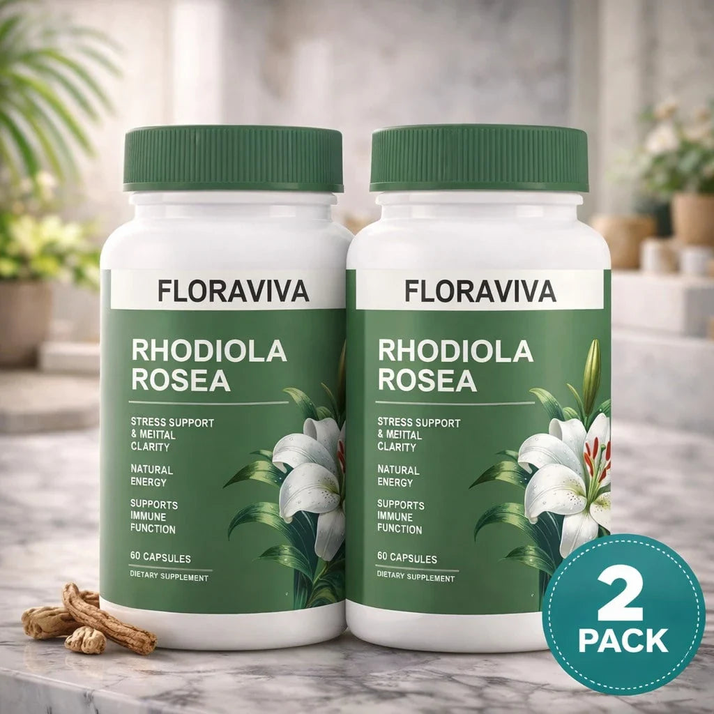 Rhodiola Rosea Capsules For Stress Support & Natural Energy – Adaptogen Supplement For Focus, Mood & Mental Clarity, Daily Wellness Formula (60 Capsules)