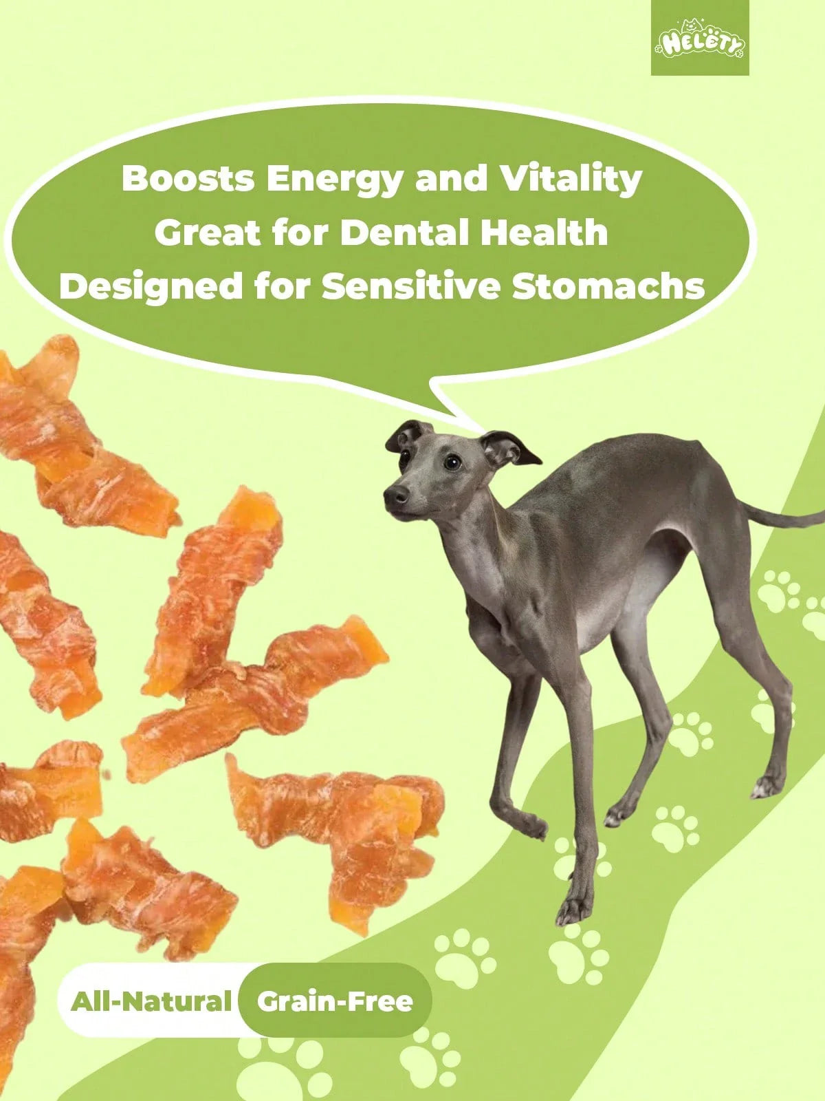 helety 200g/400g/800gDog Snacks, Duck Chicken, Sweet Potatoes, Dog Teeth Grinding Snacks, Teeth Cleaning Interactive Pet Snacks