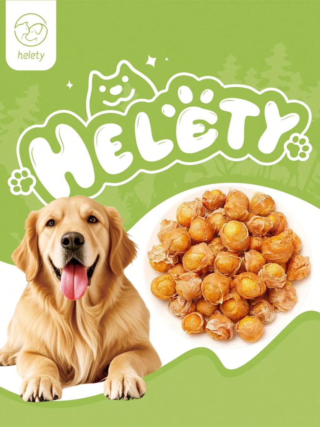 helety 200g/500g/1000gDog Snacks, Chicken And Duck Meat Rolls, Egg Yolk Dog Teeth Grinding Snacks, Teeth Cleaning Snacks, Interactive Pet Snacks