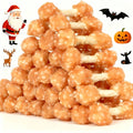 helety Chicken Dumbbells For Dogs, Chicken Dog Treats For Small, Medium And Large Breeds, Natural Dog Treats, Rice Dog Treats, Healthy, High In Protein, Easily Digestible, Long-Lasting, Perfect Dog Training Reward Treats.