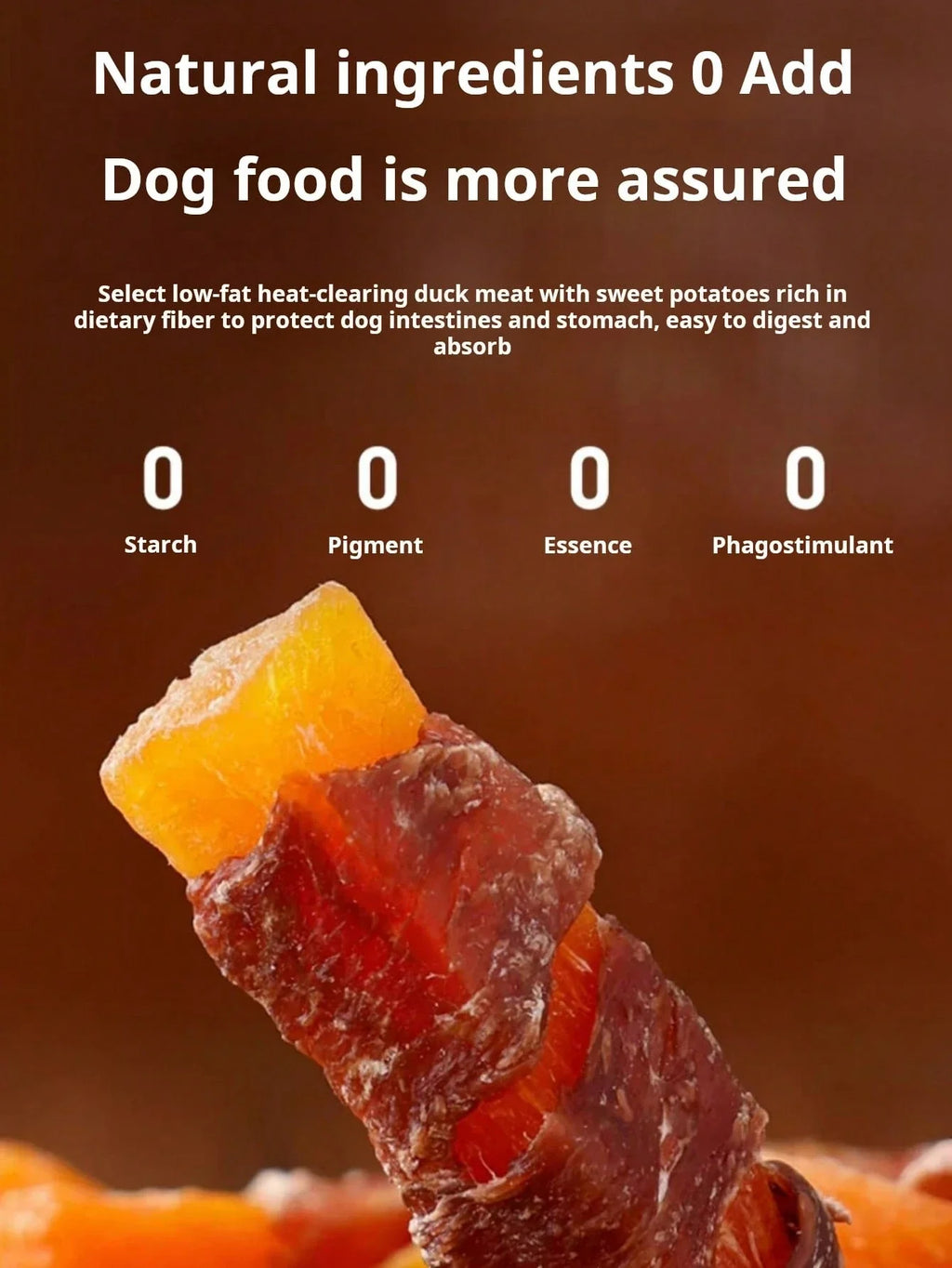 helety Pet Snacks-Chicken Or Duck Roasted Sweet Potato
