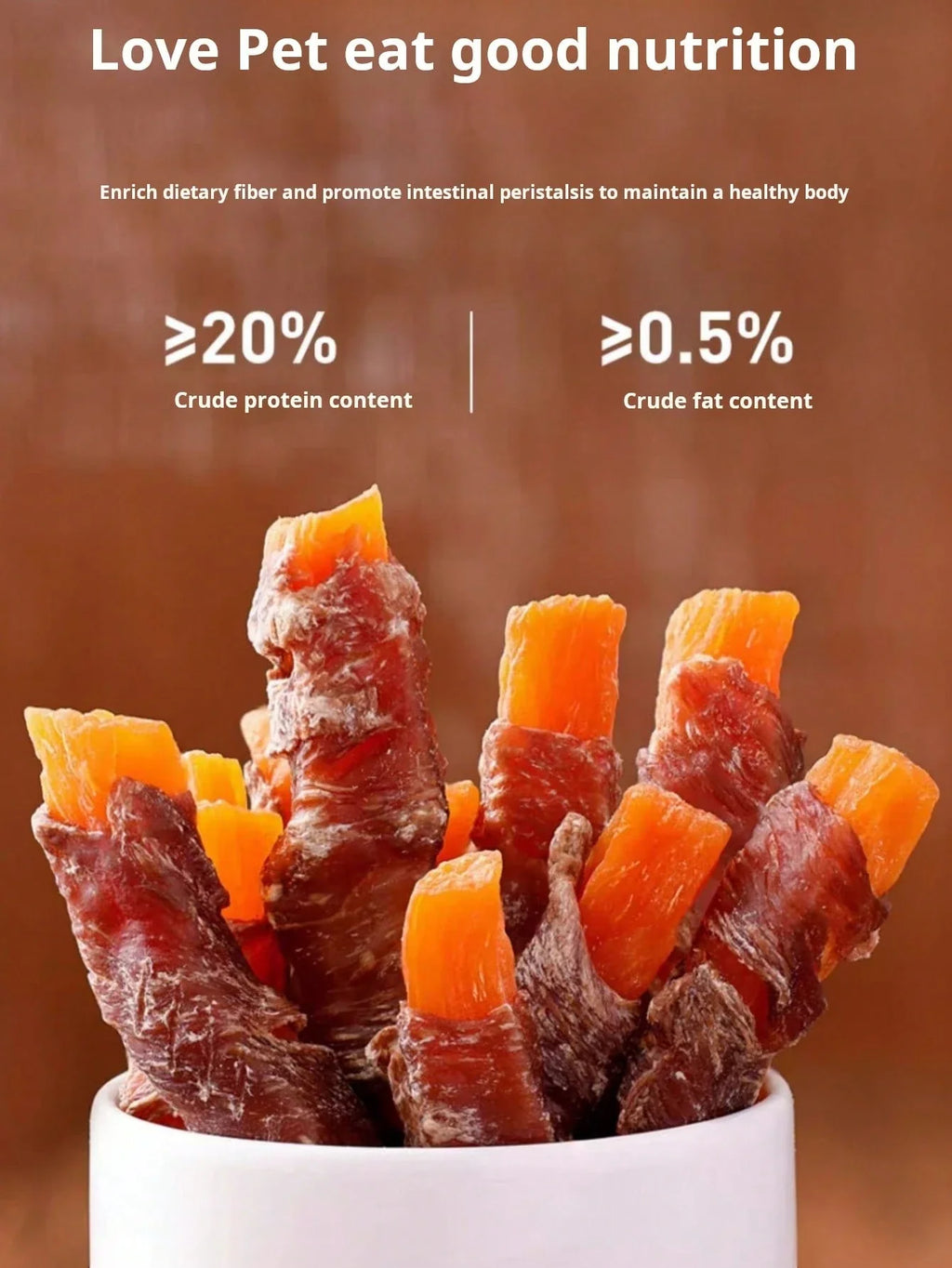 helety Pet Snacks-Chicken Or Duck Roasted Sweet Potato