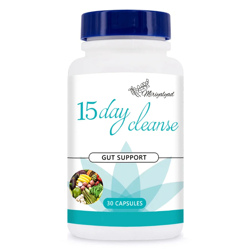 15 Day Cleanse - Gut And Colon Support | Caffeine Free | Advanced Formula With Cascara Sagrada, & Psyllium Husk | 1 Bottle Of 30 Capsules, Weight Loss Products, Health,