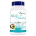 15 Day Cleanse - Gut And Colon Support | Caffeine Free | Advanced Formula With Cascara Sagrada, & Psyllium Husk | 1 Bottle Of 30 Capsules, Weight Loss Products, Health,