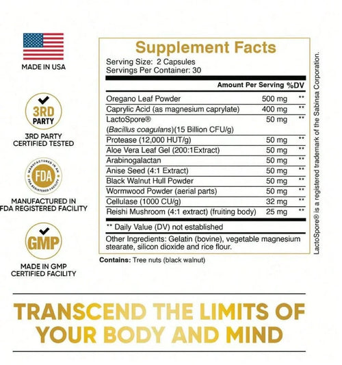 Candida Cleanse — Gut & Colon Support | Daily Digestive Wellness Supplement