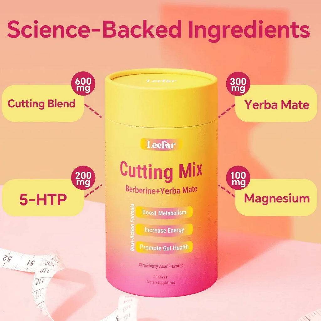 LeeFar Cutting Drink Mix –| Strawberry Açaí Flavor – 30 Servings, For Women,  Dietary Supplement