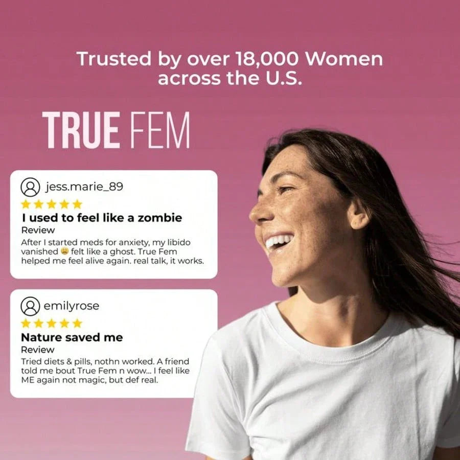 True Fem – 100% Natural – 13-In-1 With Saw Palmetto & Fenugreek – Vegan, Non-GMO – Botanical Blend For Women's Daily Balance & Wellness Healthcare Supplement, Free Shipping, For Women, Foe Her