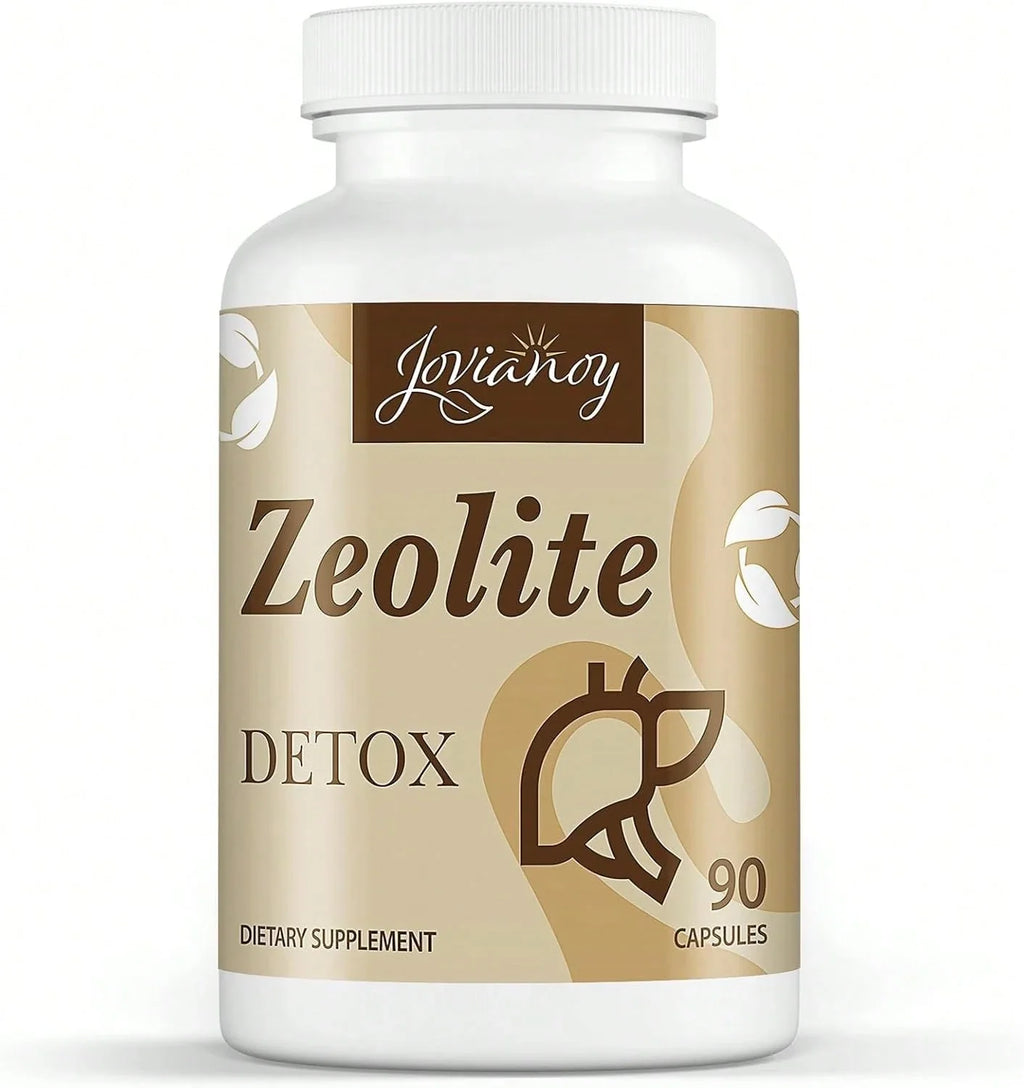 Zeolite Detox Capsules, Organic Activated Charcoal, Bentonite Clay, 1-2 µm Clinoptilolite, Maximum Absorption, Gut Liver Detox Cleanse Full Body For Women Men, 90 Capsules, Free Shipping