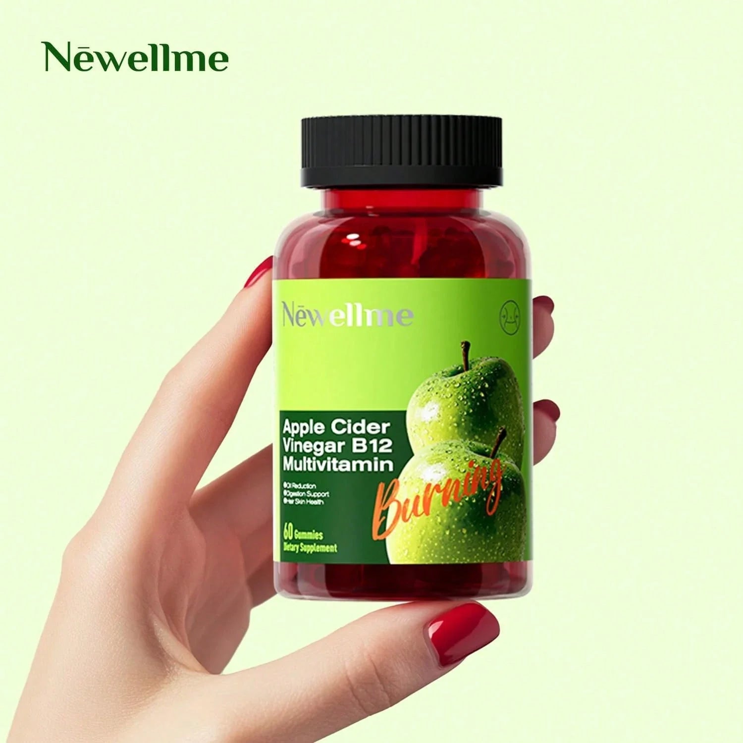 Apple Cider Vinegar Gummies Formulated To Support Normal Energy Levels & Gut Health - Supports Digestion, Detox & Cleansing - ACV Gummies W/VIT B12 Dietary Edible Fitness, Probióticos Originales, Weight Loss Products, Gummies For Women