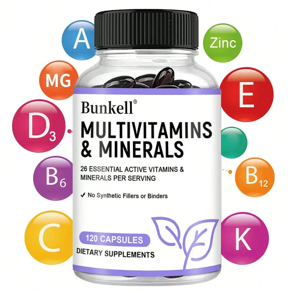 Mineral & Vitamin Complex Capsules - With Vitamin A, Vitamin D3 &Pantothenic Acid - 120 Capsules